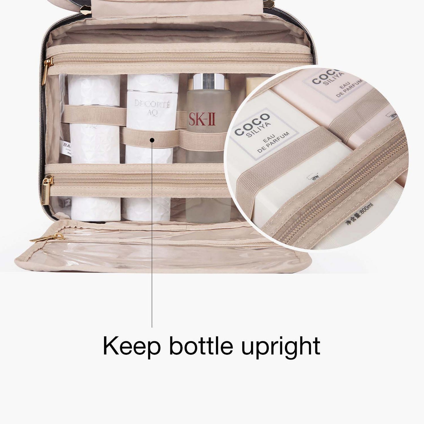 Bonchemin Stripes Space Saver Toiletry Bag