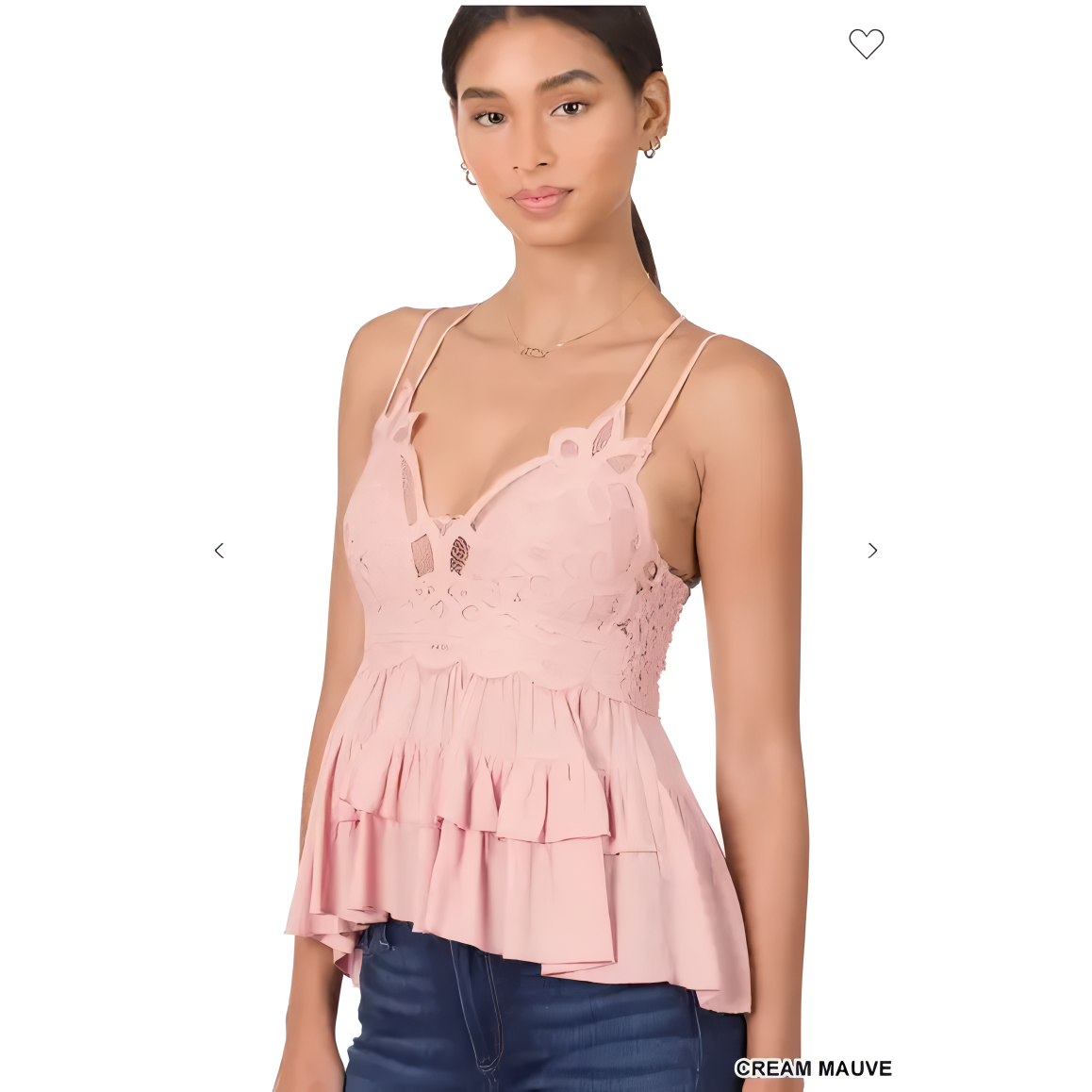 Willow Lace Peplum Top