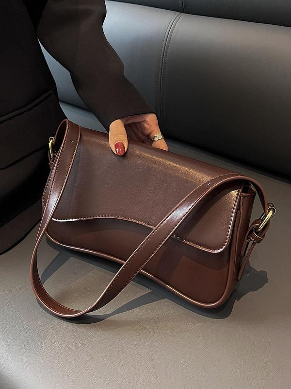 LUXERA - Chic Glossy Saddle Bag