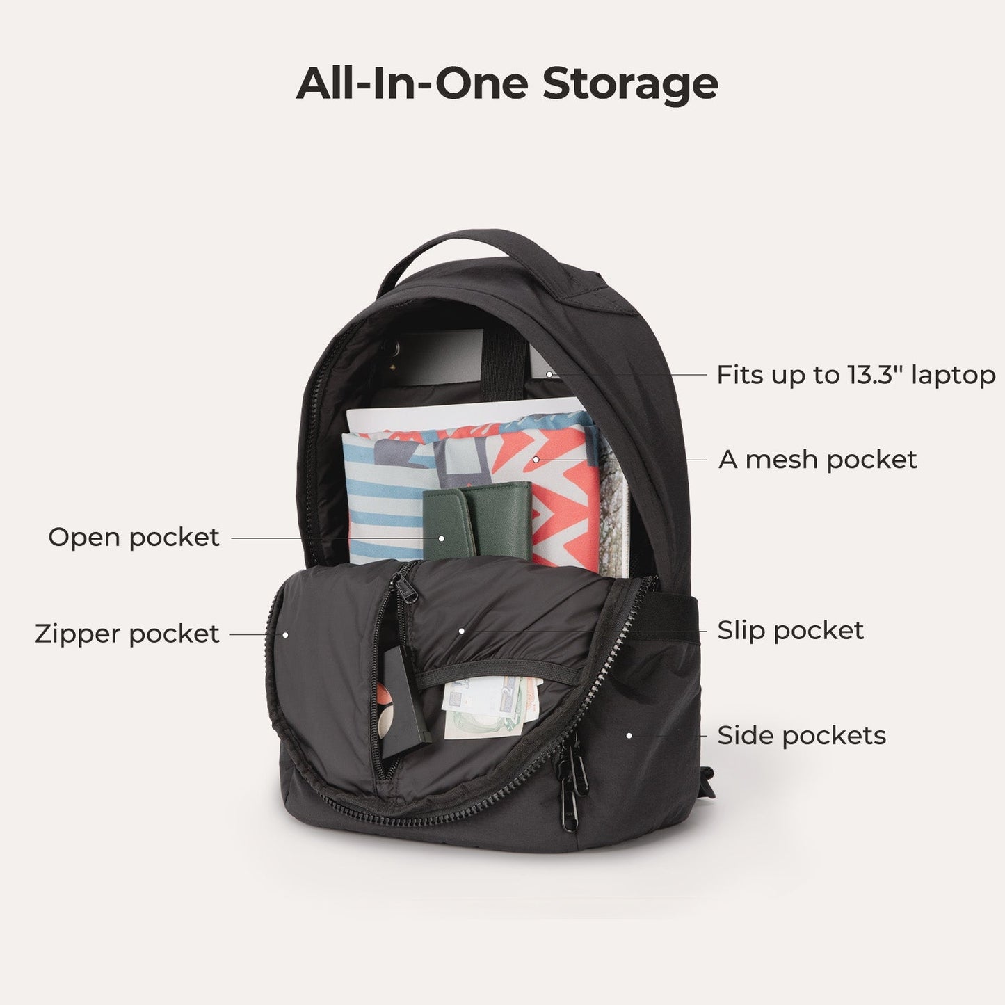 Zoraesque 14L Featherlight 13.3 Inch Backpack