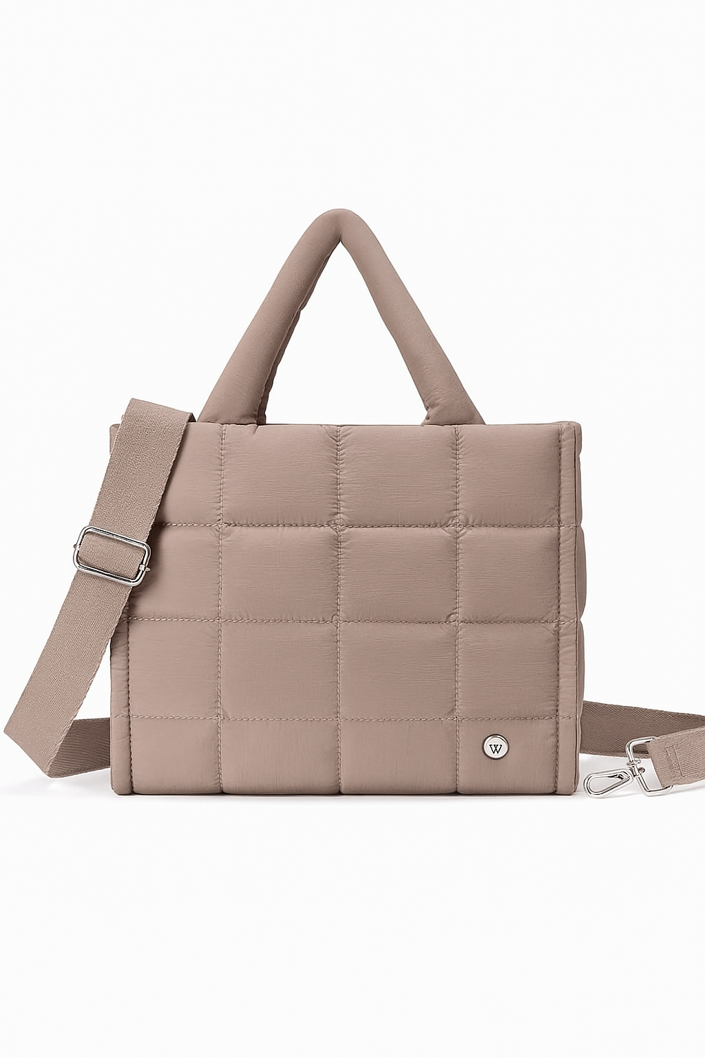 Quilted Puffer Tote Bag