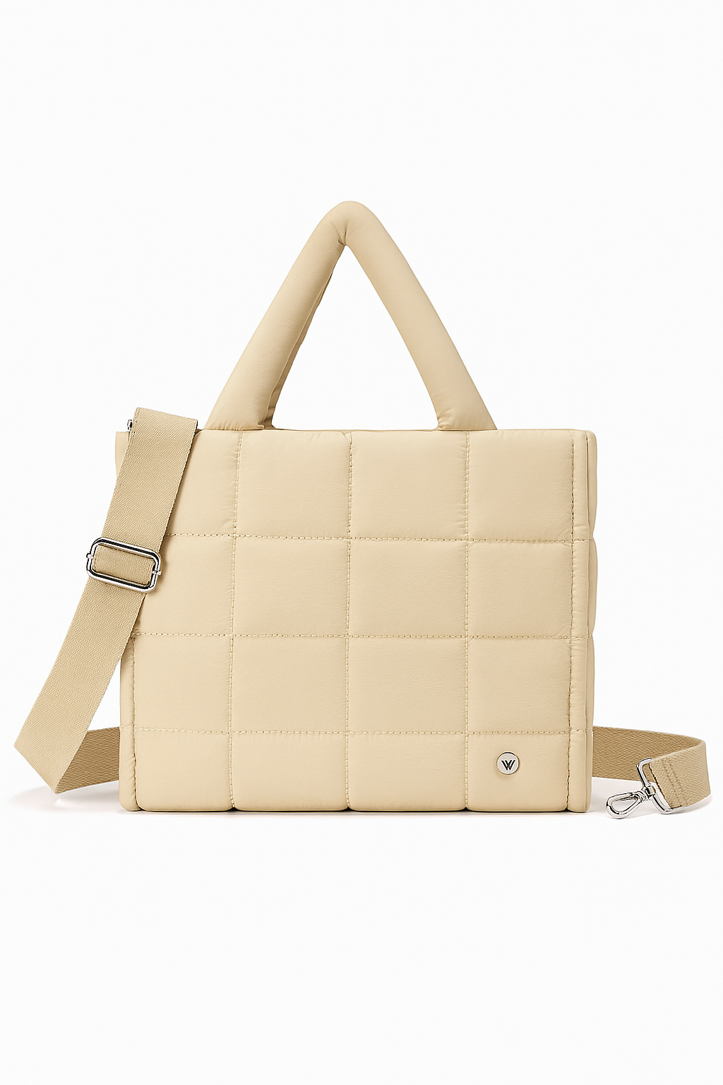 Quilted Puffer Tote Bag