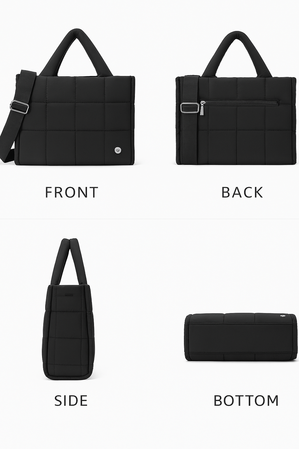 Quilted Puffer Tote Bag