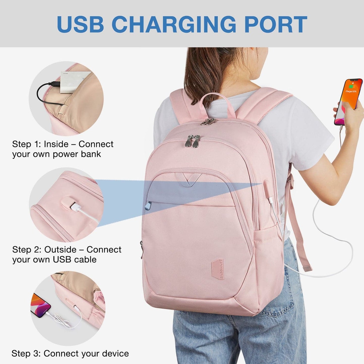 Bonchemin 15.6 inch Laptop Backpacks