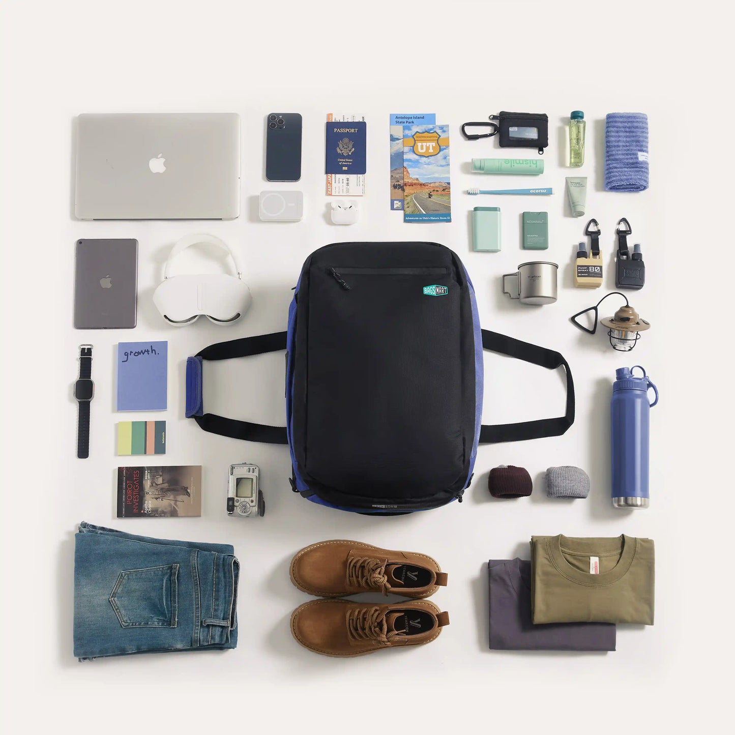 Paz 43L Carry On Travel Duffle Backpack