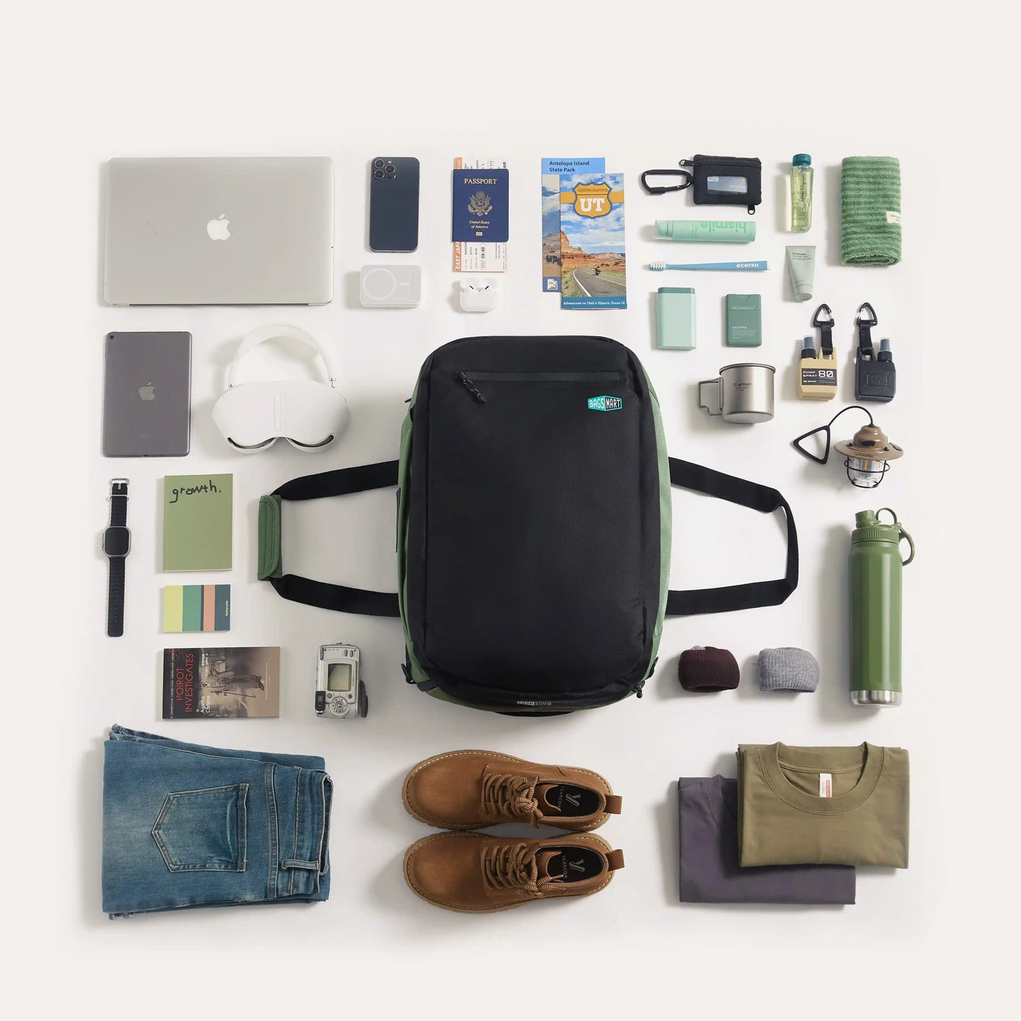 Paz 43L Carry On Travel Duffle Backpack