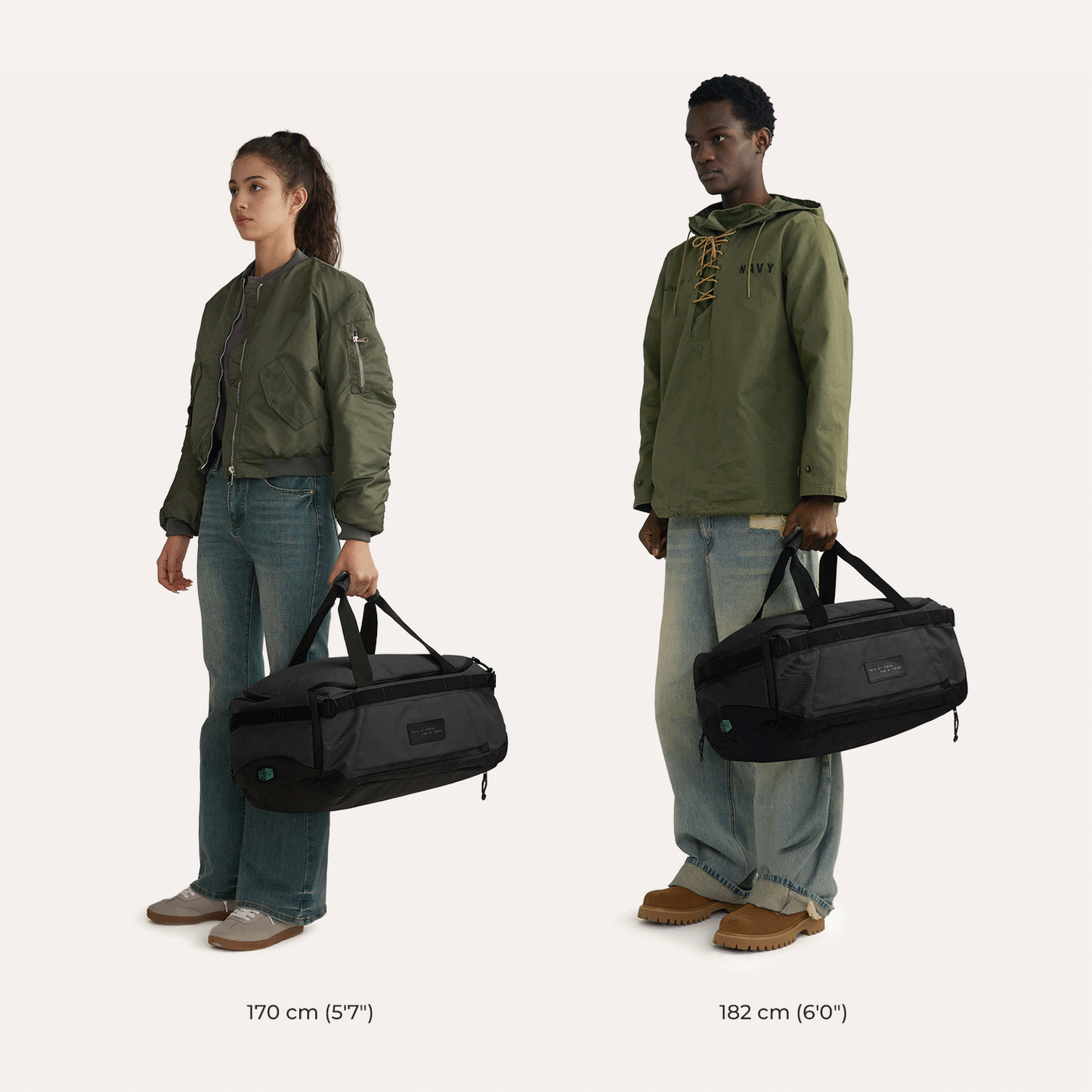 Paz 43L Carry On Travel Duffle Backpack