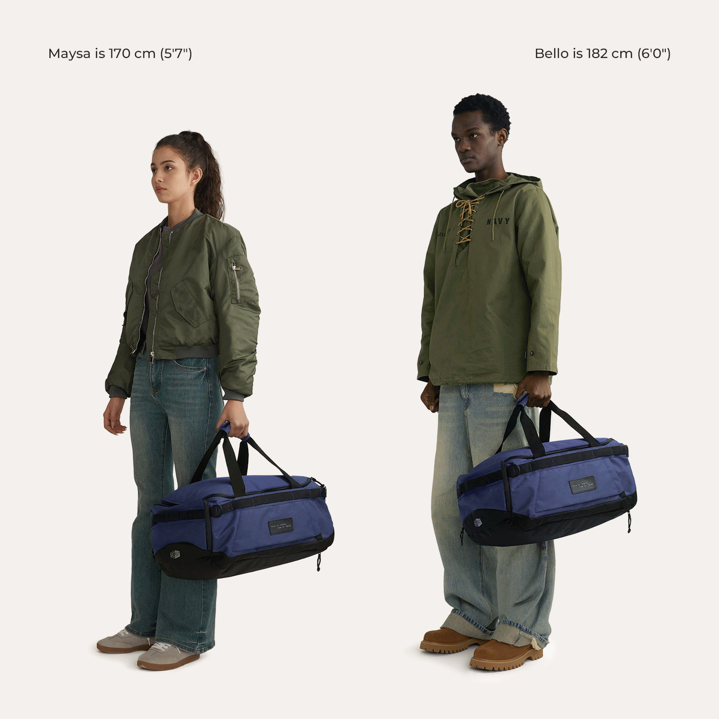 Paz 43L Carry On Travel Duffle Backpack