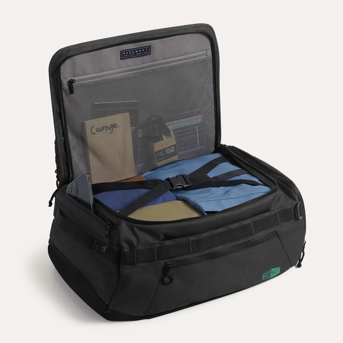 Paz 43L Carry On Travel Duffle Backpack