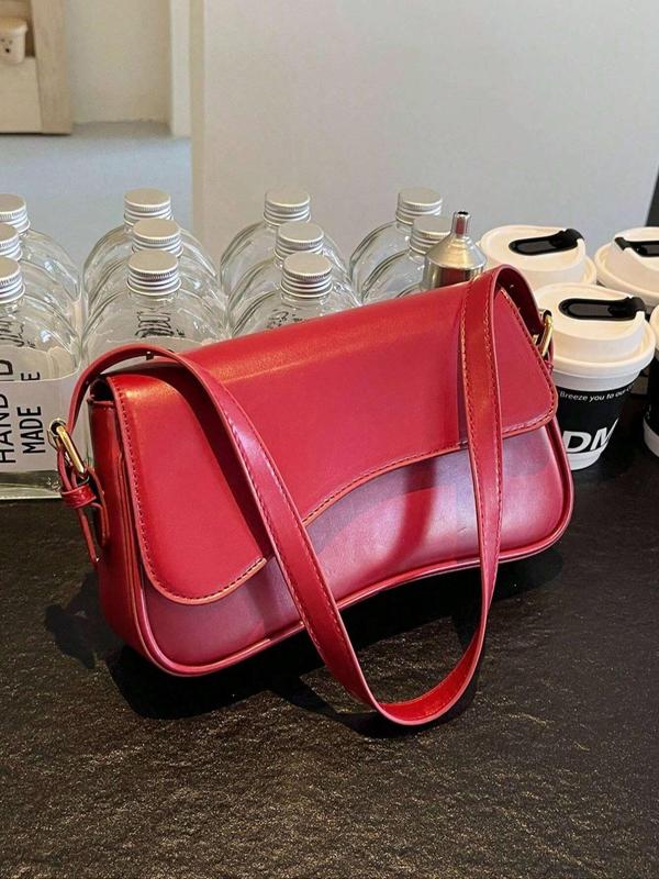LUXERA - Chic Glossy Saddle Bag