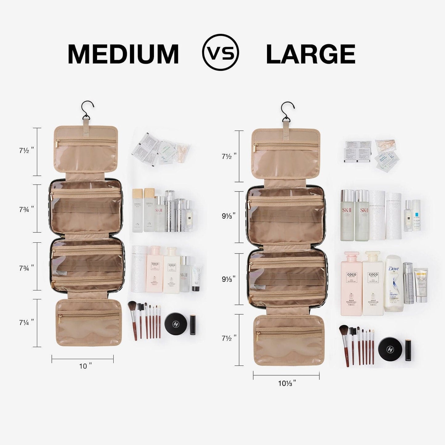 Bonchemin Stripes Space Saver Toiletry Bag