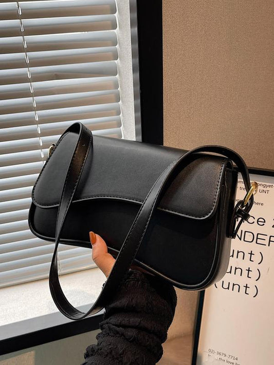 LUXERA - Chic Glossy Saddle Bag