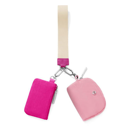 Dual Pouch Wristlet Wallet