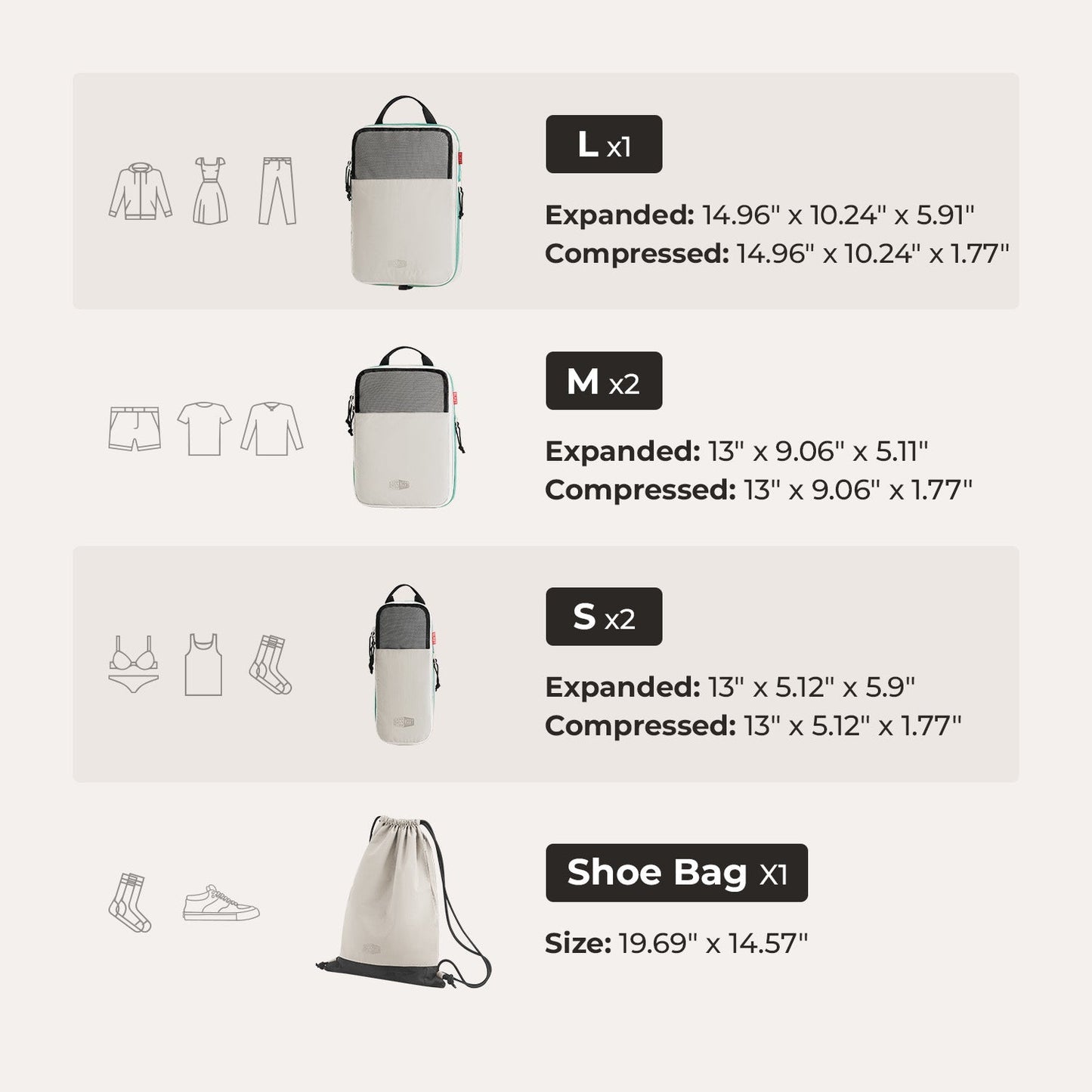 Blast Packing Cubes