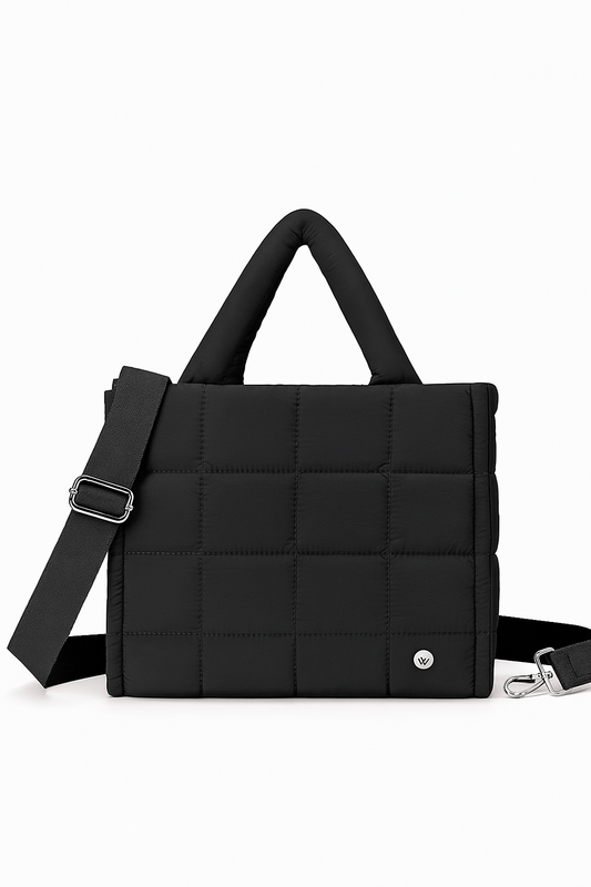 Quilted Puffer Tote Bag