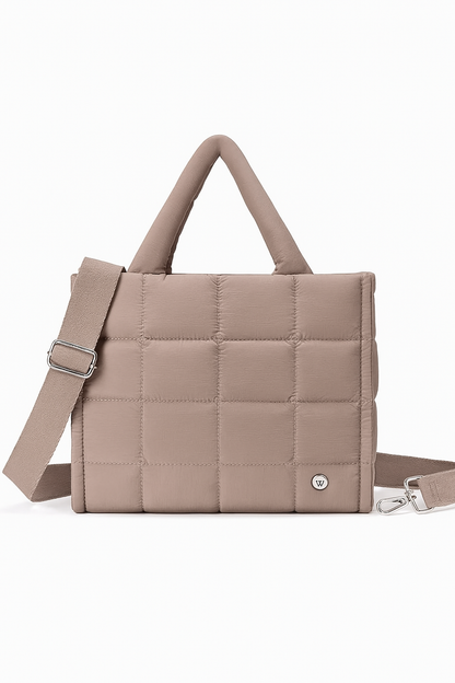 Quilted Puffer Tote Bag