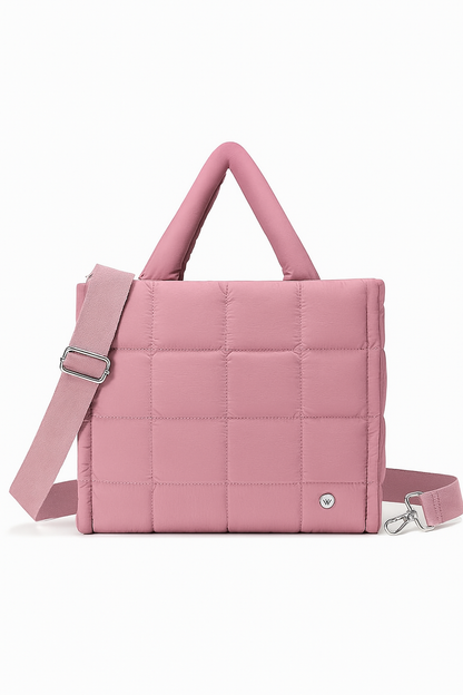 Quilted Puffer Tote Bag