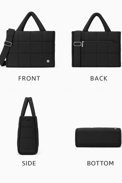 Quilted Puffer Tote Bag
