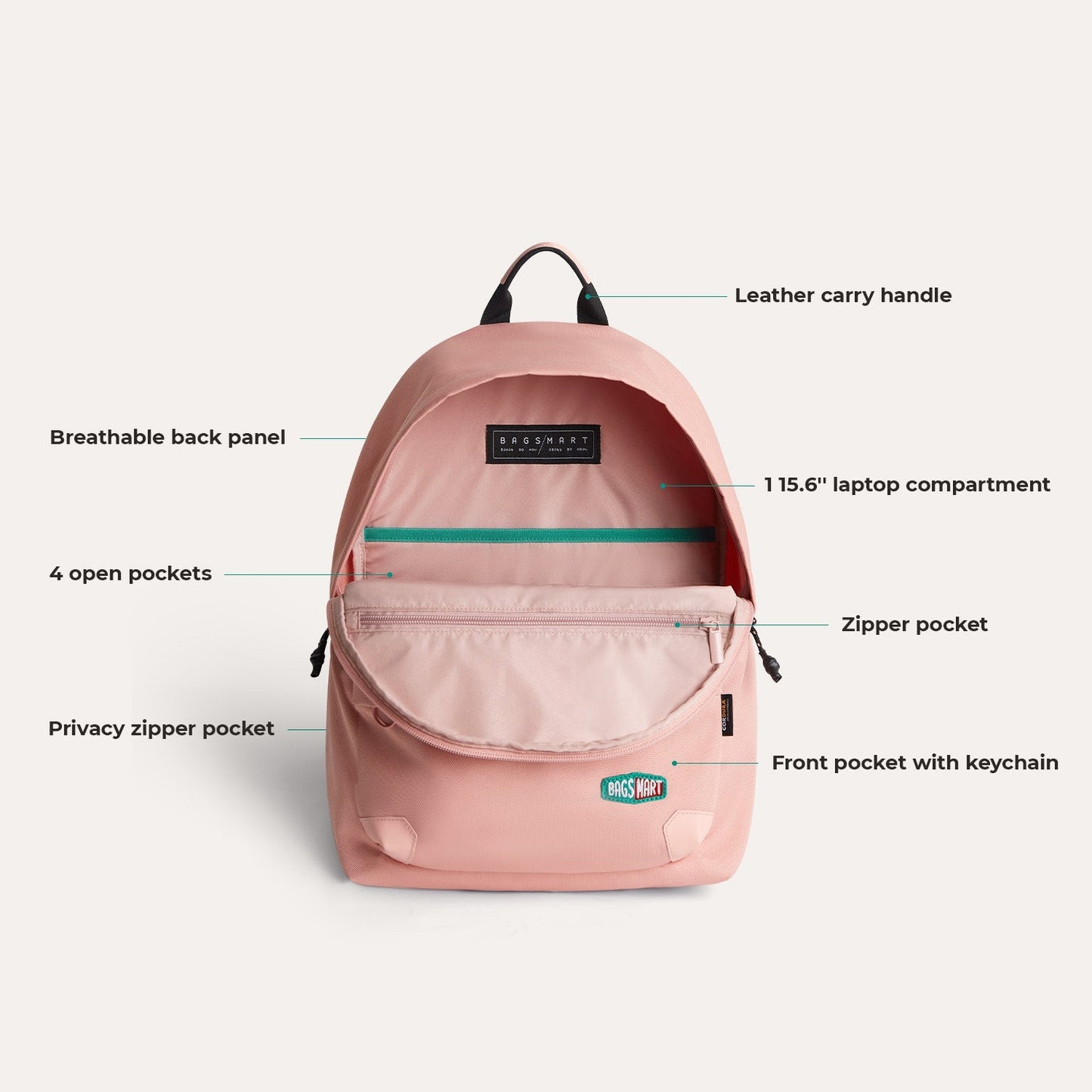 Ocean  Cordura® Campus Backpack with Laptop Sleeve