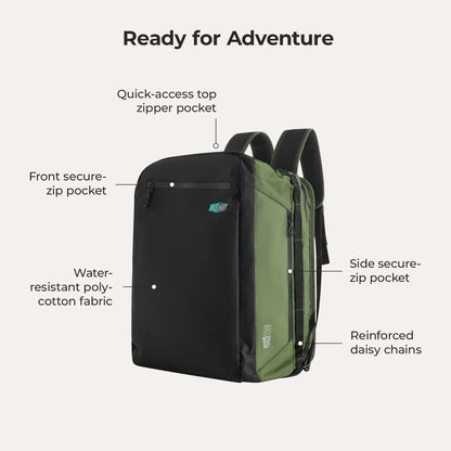 Paz 43L Carry On Travel Duffle Backpack