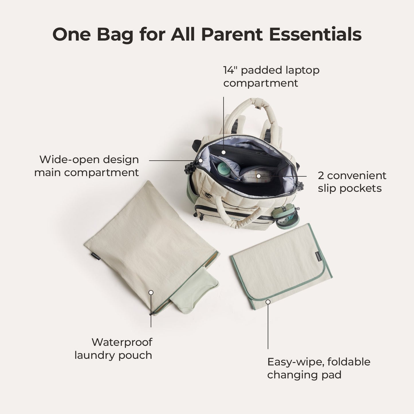 Paz 25L Diaper Backpack